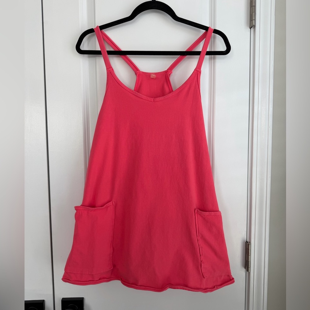Free People FP Movement Hot Shot Minidress in Electric Sunset Size Small